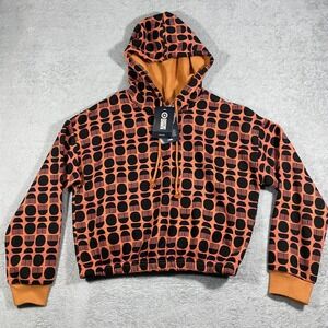 Target Black History Month Hadiya Williams Hoodie Adult M Orange Black Geometric